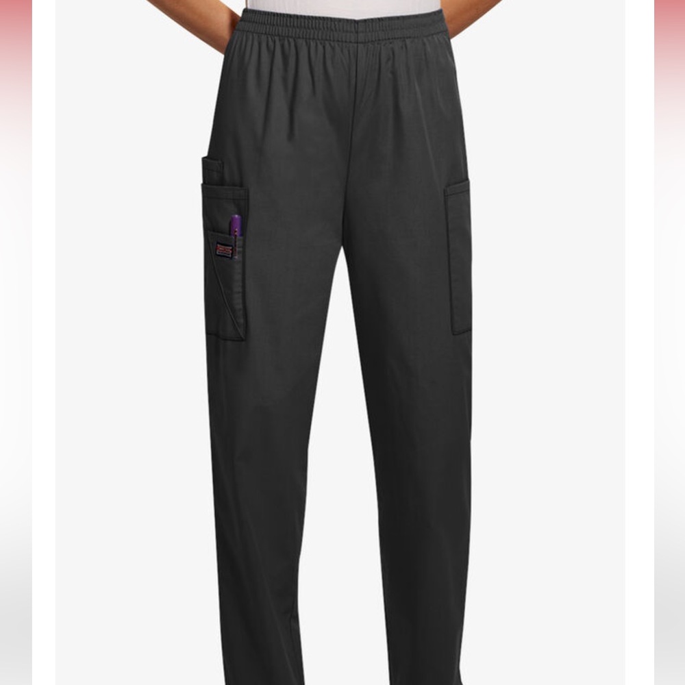 S Petitie Black Cherokee Scrub Pants